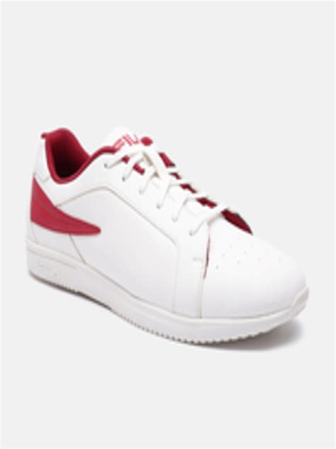 Buy FILA Men White Solid Regular Sneakers - Casual Shoes for Men ...