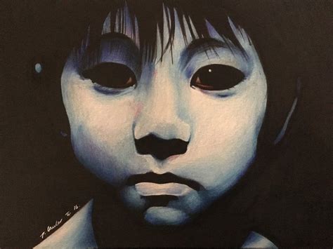 Japanese original The Grudge boy drawing ju on by billyboyuk | Grudge boy, Boy drawing, Drawings