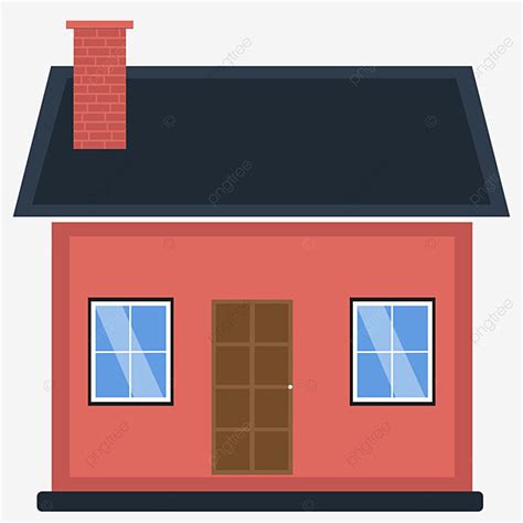 House Roof Vector Hd Images, Cartoon House With Roof Vector ...