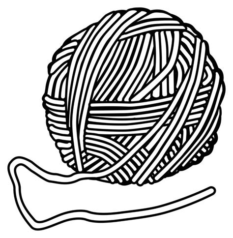 Image result for wool outline | Yarn images, Knitting, Vector