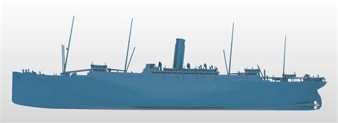 STL file RMS Carpathia full hull and waterline printable model 🚢・Model to download and 3D print ...