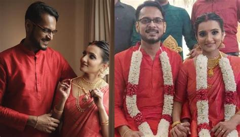 Singer, Manjari Ties The Knot For Second Time With Childhood Friend, Jerin, Duo Twins In Red Attires