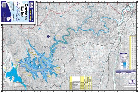 Carters Lake Waterproof Map #316 – Kingfisher Maps, Inc.