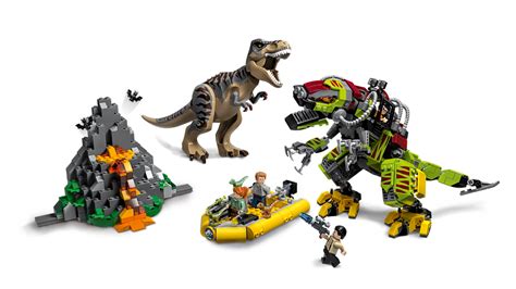 Buy LEGO Jurassic World - T.Rex vs Dino-Mech Battle at Mighty Ape Australia