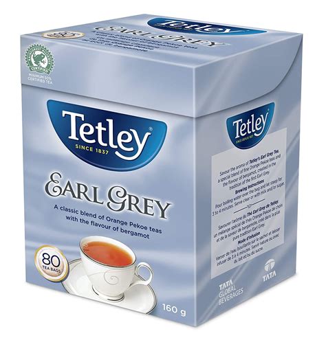 Tetley Earl Grey Tea, 80 tea bags, 160g/5.6oz, (Imported from Canada) - Walmart.com - Walmart.com