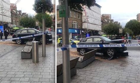 London crash: Five injured as car mounts pavement in rush-hour incident ...