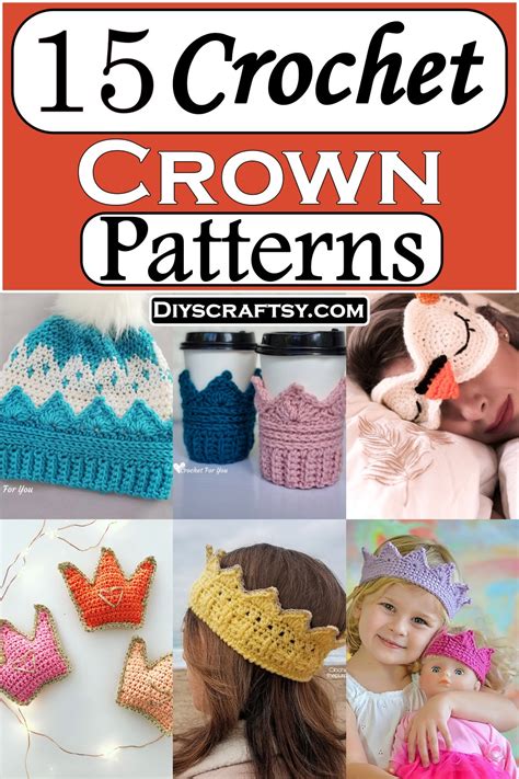 15 Crochet Crown Patterns For Kids - DIYsCraftsy