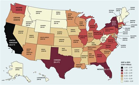 Us States Gdp Per Capita Map