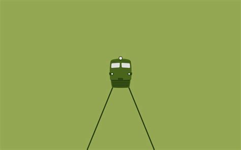 Green train illustration, train, minimalism, diesel locomotive HD ...