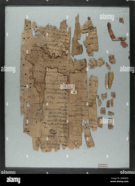 Papyrus Inscribed in Demotic, Papyrus, ink, 4th-3rd century B.C.E ...