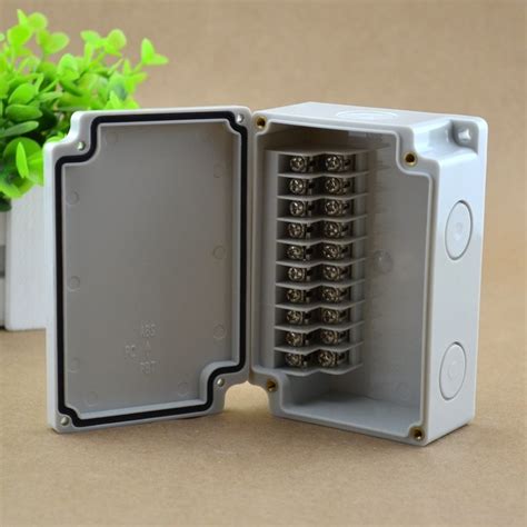 IP65 Waterproof Junction Box 110*75*43mm Terminal Blocks Electric Enclosure 10 Ways