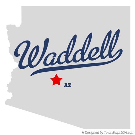 Map of Waddell, AZ, Arizona