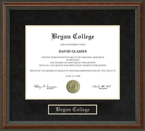 Bryan College Diploma Frame: Wordyisms