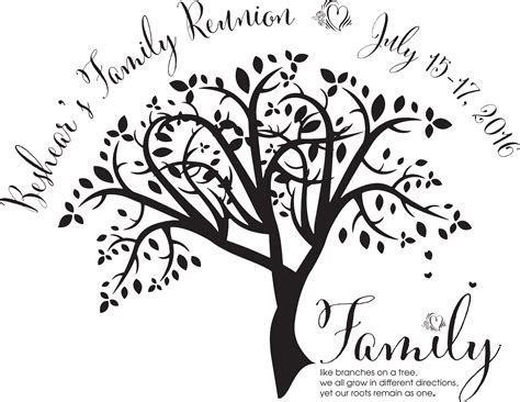 Printable Family Tree Silhouette