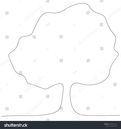 Forest Background Line Drawing Vector Illustration Stock Vector (Royalty Free) 1590724156 ...