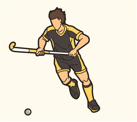 Cartoon Field Hockey Sport Male Player 11613344 Vector Art at Vecteezy