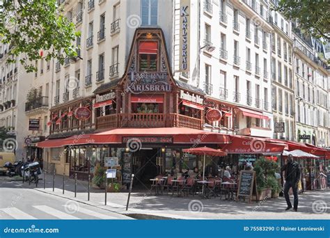 View of a Restaurant in Paris 1st Arrondissement Editorial Image ...