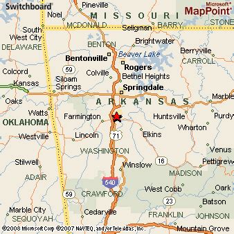 Where is Fayetteville, Arkansas? see area map & more