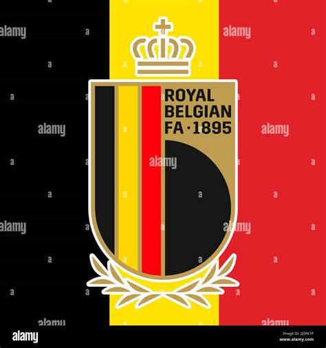 Belgium football federation logo with national flag, FIFA World Cup ...