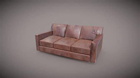 Dirty and Worned Sofa (Drake) - Download Free 3D model by Ziaraallman ...