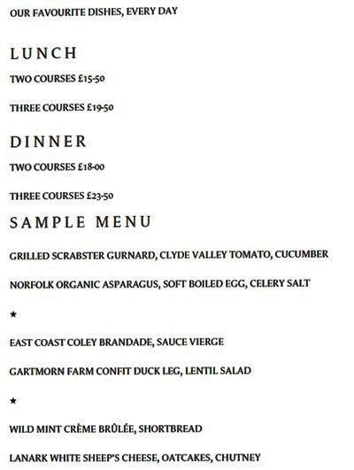 Cafe St Honore Menu, Menu for Cafe St Honore, New Town, Edinburgh ...