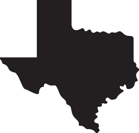 Texas silhouette vector 4955053 Vector Art at Vecteezy