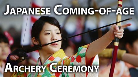 Kyoto Event: Japanese girls in Archery Ceremony (Ōmato Taikai) 通し矢 大的全国 ...