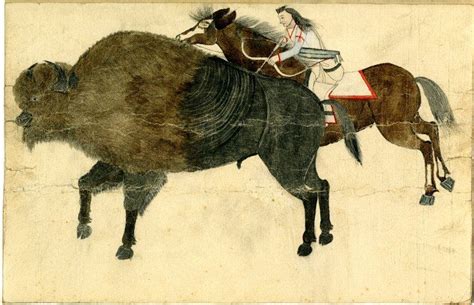 Image gallery: Bison hunting | Native american drawing, Native art, American indian art