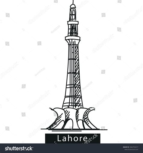 Top more than 77 minar e pakistan sketch latest - seven.edu.vn