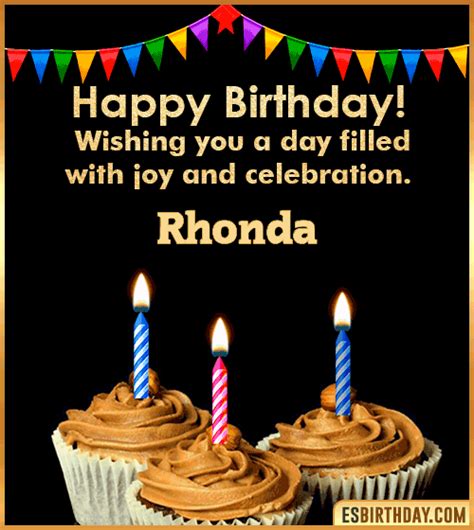 Happy Birthday Rhonda GIF 🎂 Images Animated Wishes【28 GiFs】