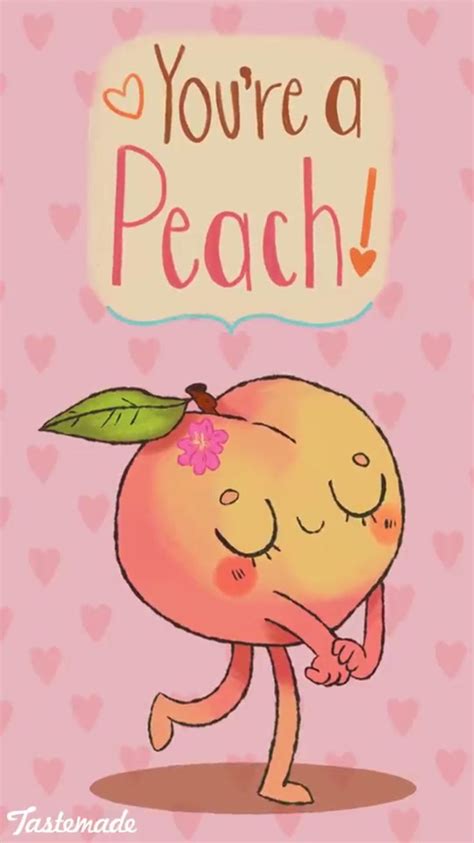 You're a peach 🍑 | Cute puns, Youre a peach, Punny cards