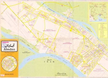 The Map of Abadan city | Map, City guide, Old pictures