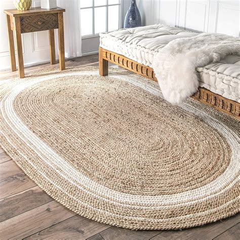 9x12 10x14 Ft. Braided Jute Oval Rug Bedroom Rug Handmade | Etsy