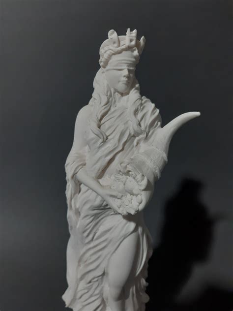 Fortuna Tyche Sculpture Greek Handmade Statue 28cm on Luulla