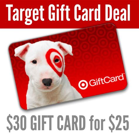 HOT! $30 Target Gift Card for only $25!