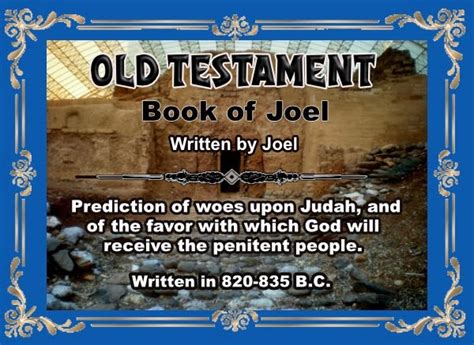 The Book of Joel and Joel, the Person | "I am Alpha and Omega..." (Rev 22:13). 2024