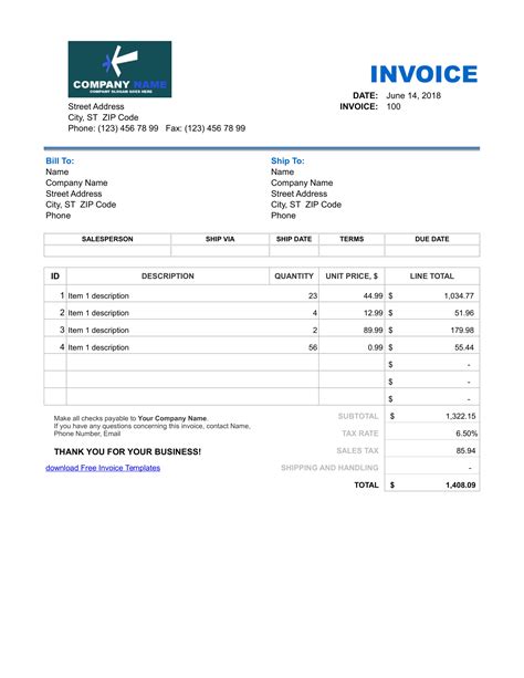 Sales Invoice - 17+ Examples, Word, Excel, PDF