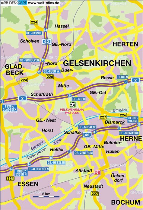 Gelsenkirchen Map - Germany