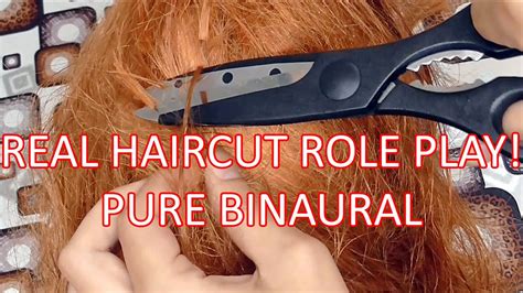 Pure Binaural ASMR REAL Haircut Role Play on 3Dio Free Space. Hair ...