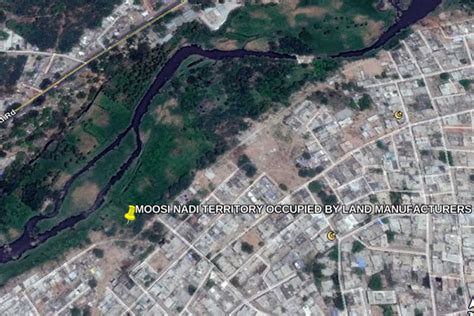 Satellite pictures show Hyderabad’s Musi River being encroached