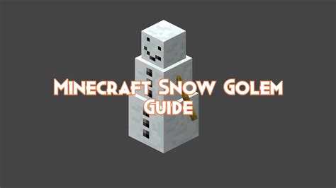 Minecraft Snow Golem Guide: Drops, Behavior and Attacks - Pillar Of Gaming