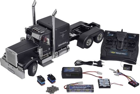 Camion RC Tamiya Grand Hauler Matte Black Edition 330056356 1:14 électrique pack économique pré ...