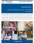 CDA OB.REC 7.F Deployment: Coping Strategies for Children – Child Care Training Classes