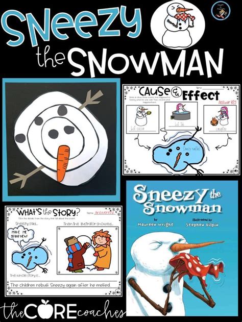 Sneezy the Snowman Read Aloud Lessons - Snowman Craft - Reading ...