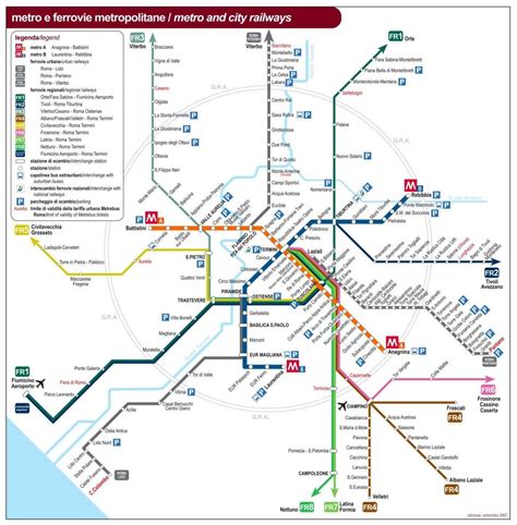 Rome public transport map - Roma public transport map (Lazio - Italy)