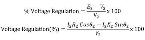 Voltage Regulation of Transformer-Definition,Formula - Electrical Volt