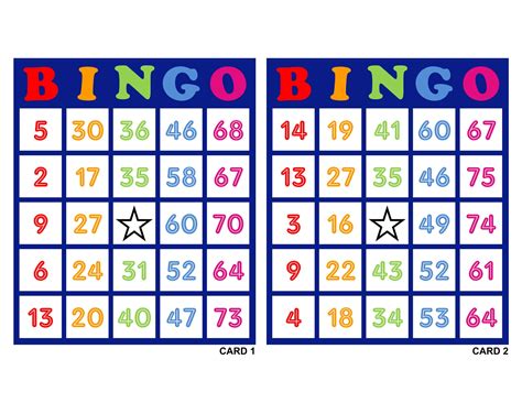 1000 Bingo Cards Pdf Download 2 per Page Instant Printable - Etsy Ireland