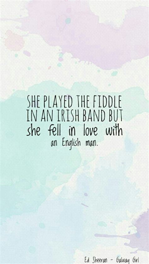 That quote says she played with a vialon in an irish band and she fell ...