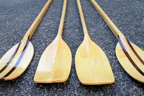 Hollow-Shaft Wooden Sculling Oars Built From Plans - Angus Rowboats