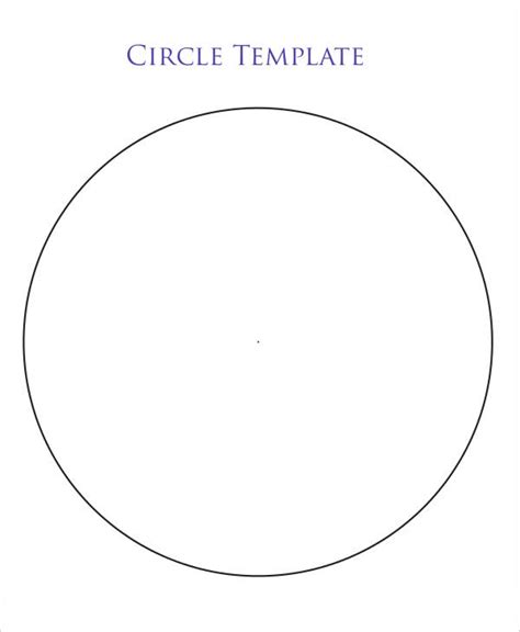 One Inch Circle Template